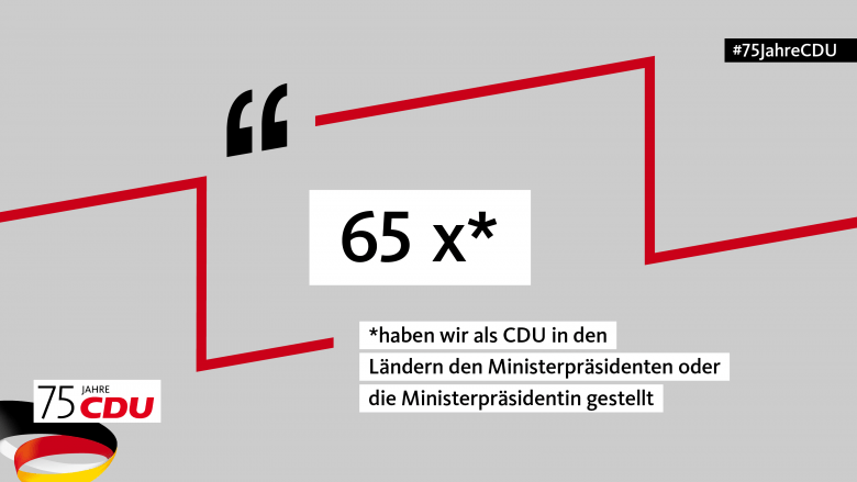65 MinisterpräsidentInnen