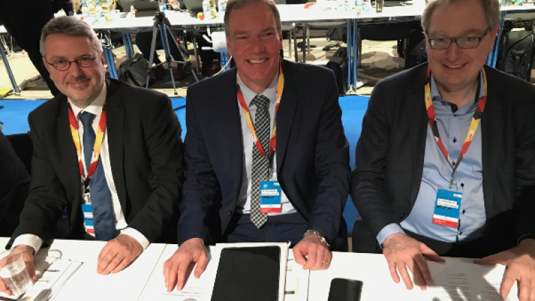 Bernhard Henter MdL (CDU Trier-Saarburg), Andreas Steier MdB und Udo Köhler (CDU Trier) (v. l. n. r.).