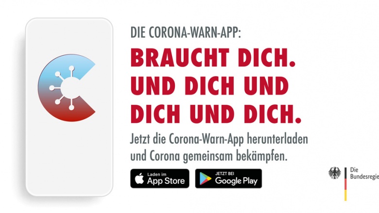 Corona-Warn-App - Braucht dich. Und dich und dich und dich. 